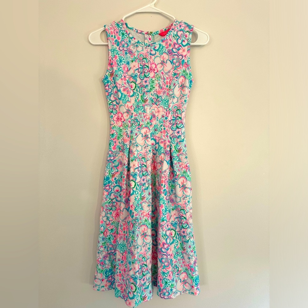 Lilly Pulitzer XXS Kinsey Resort White Love Bug A-Line Dress — WITH POCKETS!